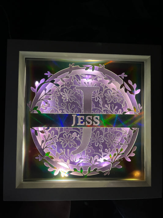 Personalised 3D Name Frame