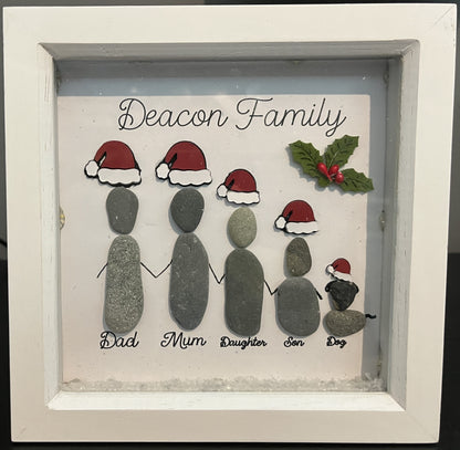 Family ChristmasPebble  Frame